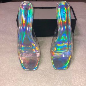 Style: Celebrate Open Toe Sandal Heels